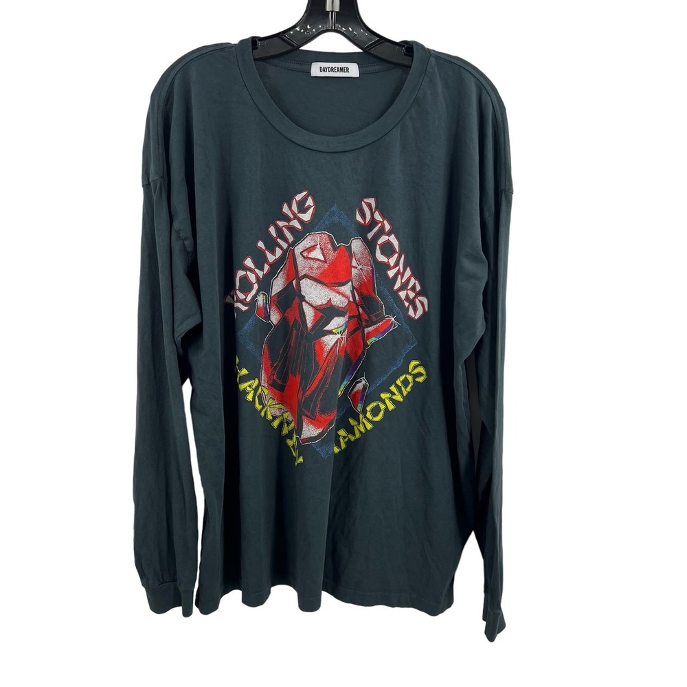 Rolling Stones Hackney Diamonds Long Sleeve Tee Large Oversized New
